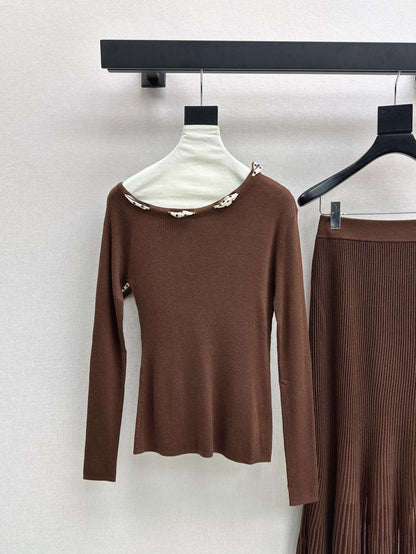 M 25fw knitted suit