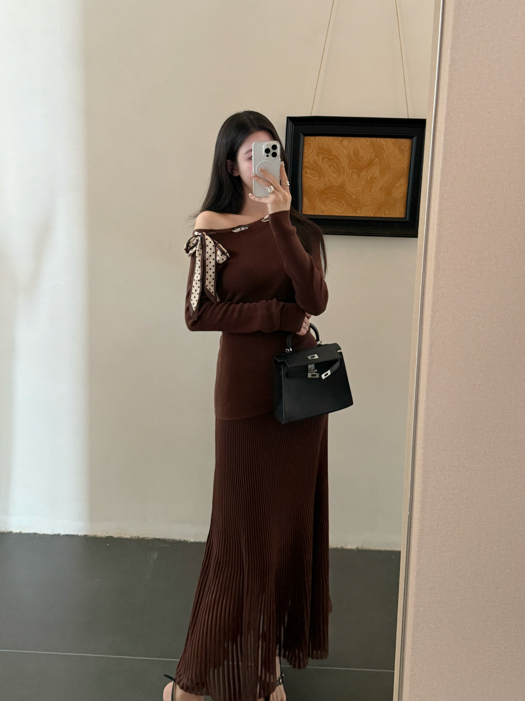 M 25fw knitted suit