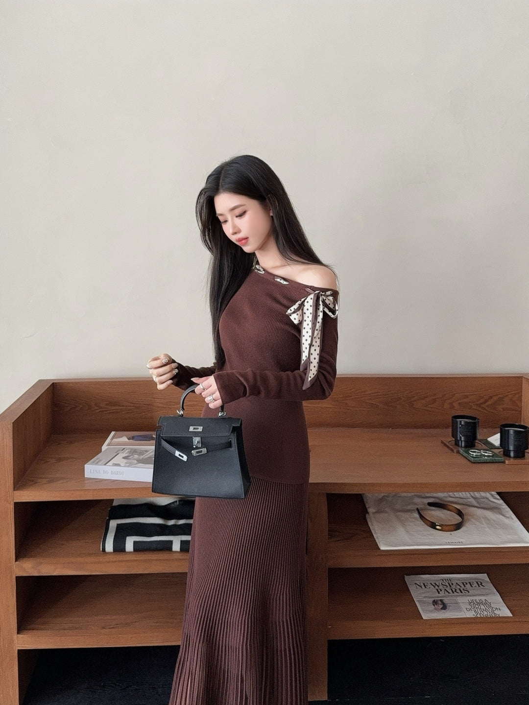 M 25fw knitted suit