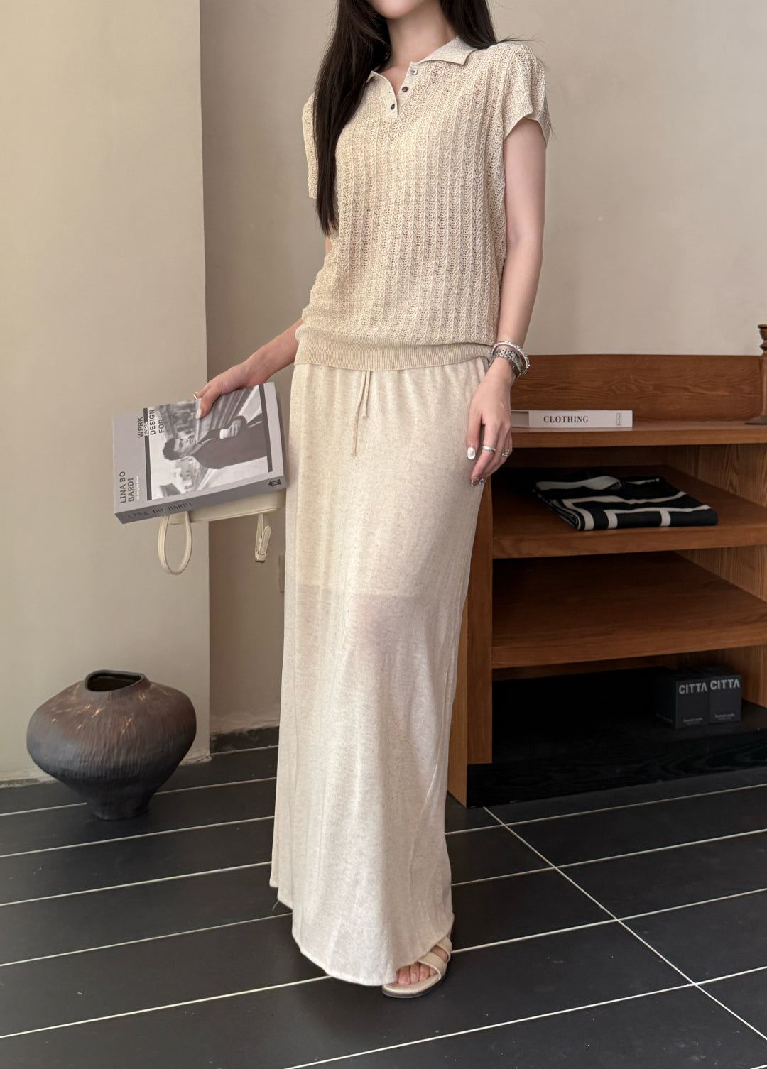 Lor 25fw knitted suit