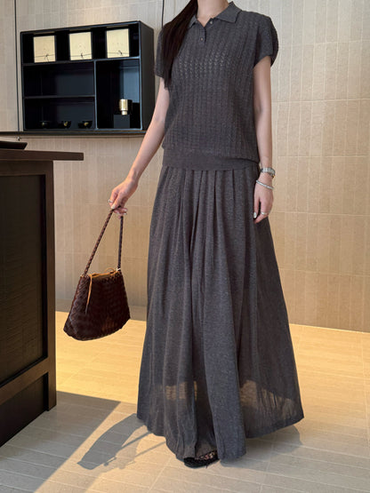 Lor 25fw knitted suit