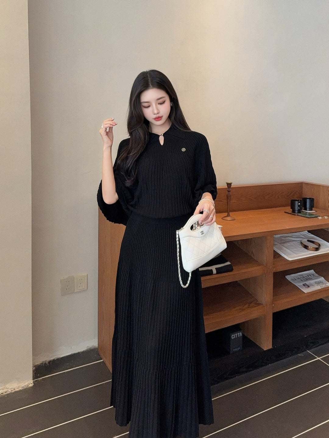 M 25fw knitted suit