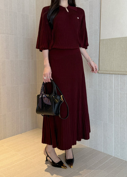M 25fw knitted suit