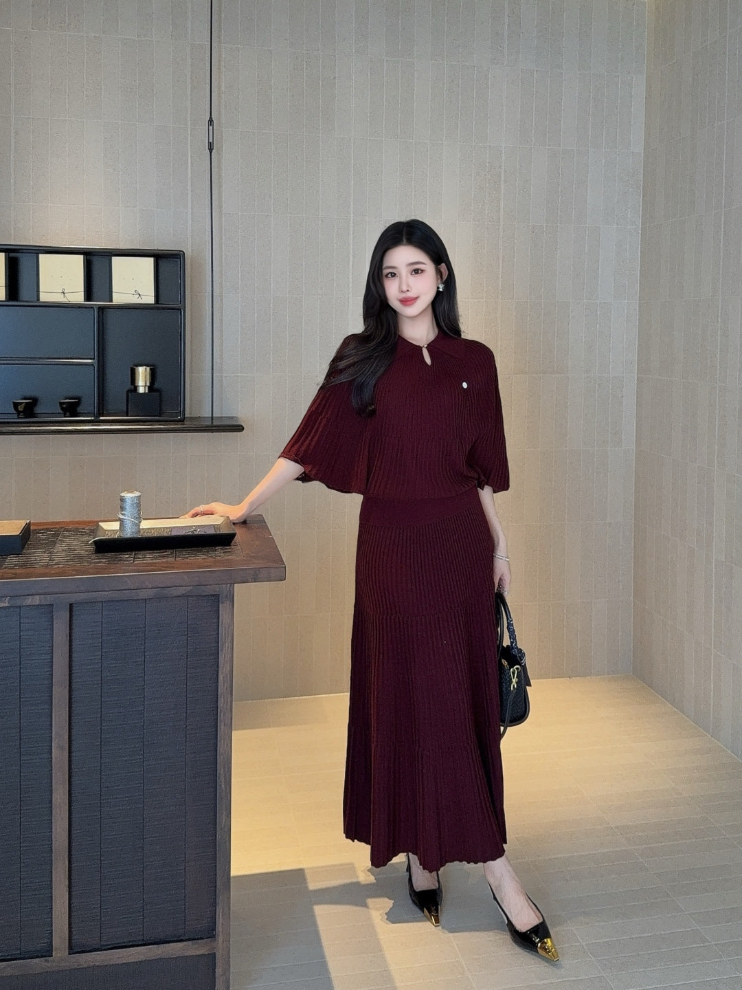M 25fw knitted suit