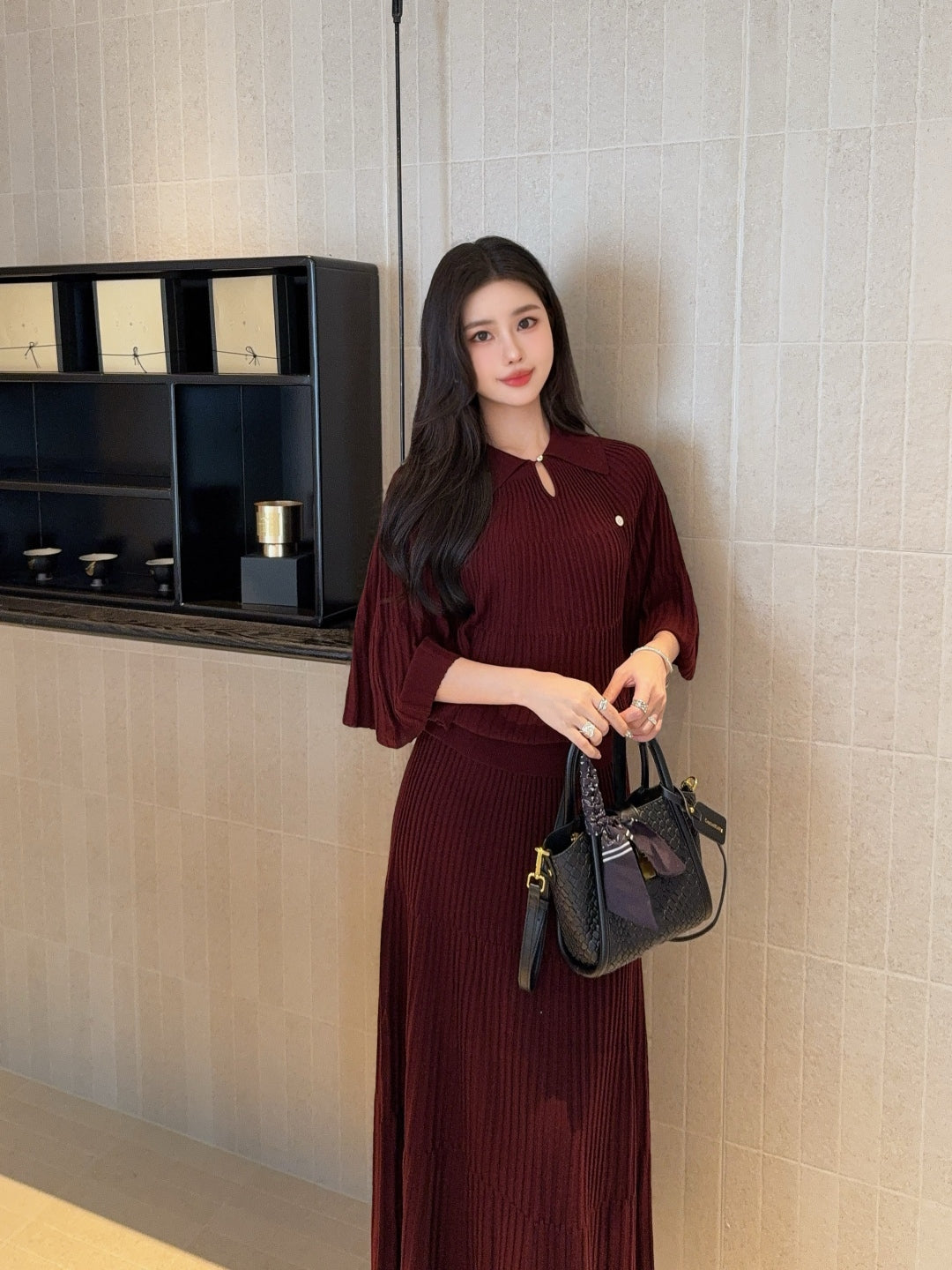 M 25fw knitted suit