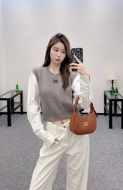 M 2025 New Arrival Knitted long-sleeved top