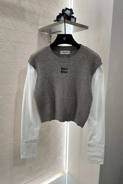 M 2025 New Arrival Knitted long-sleeved top