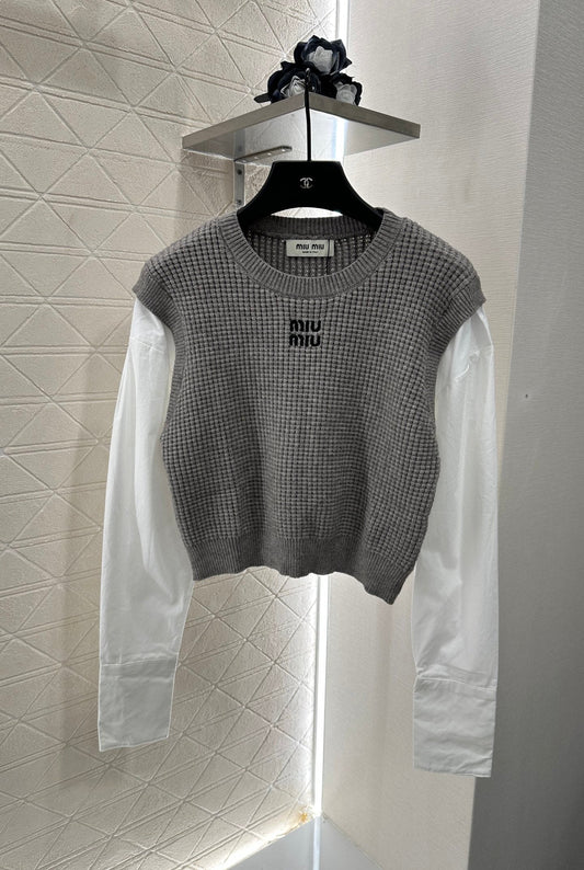 M 2025 New Arrival Knitted long-sleeved top