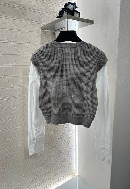 M 2025 New Arrival Knitted long-sleeved top
