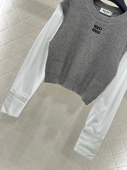 M 2025 New Arrival Knitted long-sleeved top