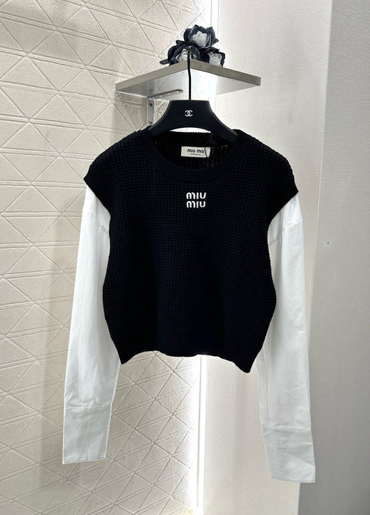 M 2025 New Arrival Knitted long-sleeved top