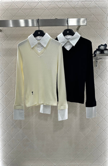 D  2025 New Arrivals Knitted Shirt Top