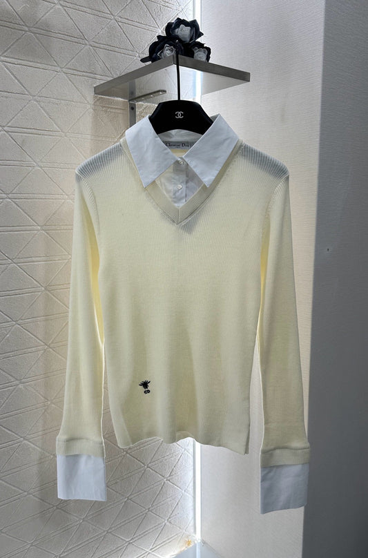 D  2025 New Arrivals Knitted Shirt Top