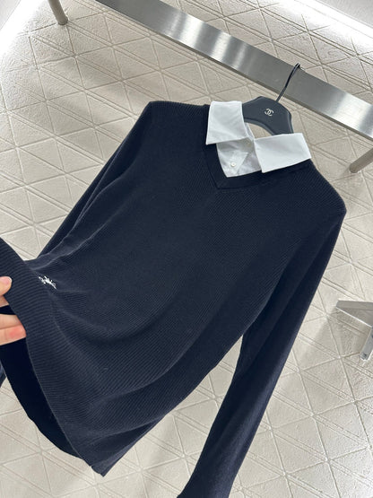 D  2025 New Arrivals Knitted Shirt Top