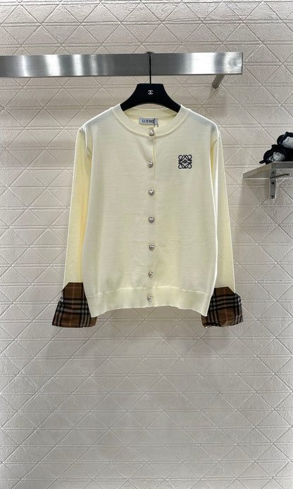 LO 2025 New Arrivals Knitted Cardigan and Pants Set
