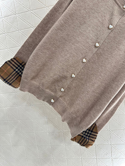 LO 2025 New Arrivals Knitted Cardigan and Pants Set