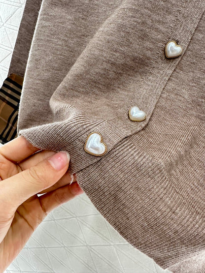 LO 2025 New Arrivals Knitted Cardigan and Pants Set