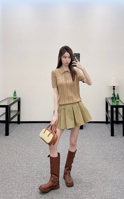 M 2025 New Arrivals Knitted Short-Sleeve