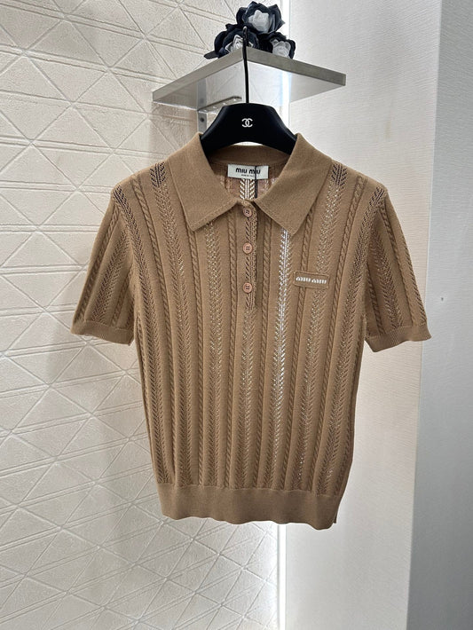 M 2025 New Arrivals Knitted Short-Sleeve