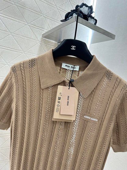 M 2025 New Arrivals Knitted Short-Sleeve
