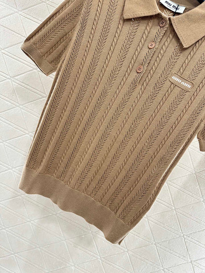 M 2025 New Arrivals Knitted Short-Sleeve