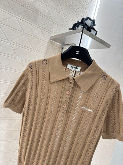 M 2025 New Arrivals Knitted Short-Sleeve