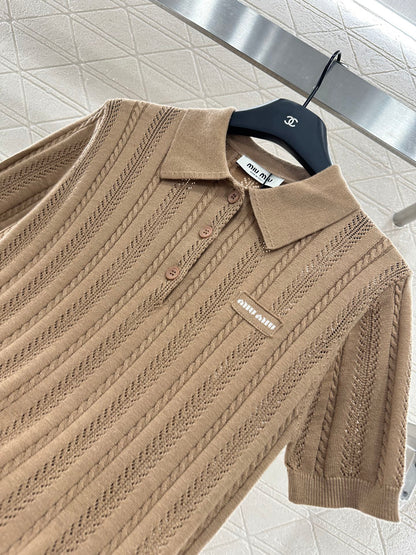 M 2025 New Arrivals Knitted Short-Sleeve