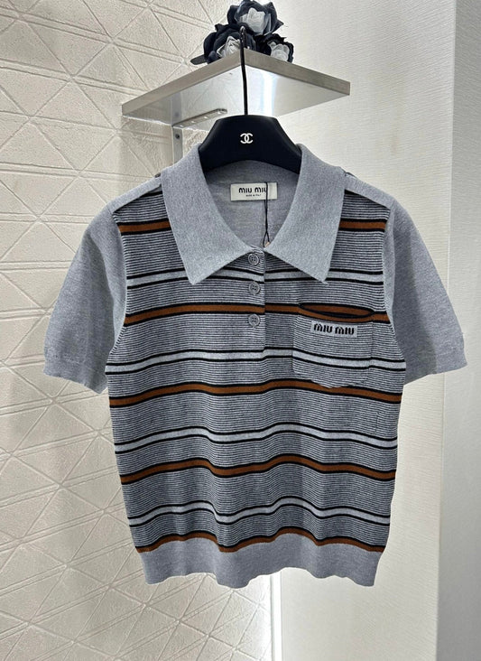 M 2025 New Arrivals Knitted Short-Sleeve