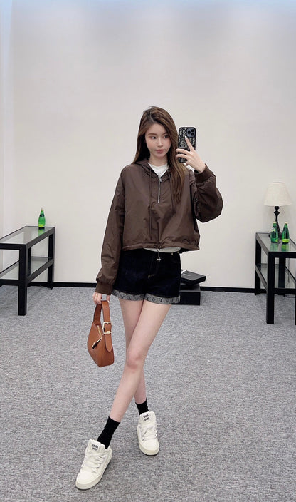 P 2025 New Arrival Hooded Work Top