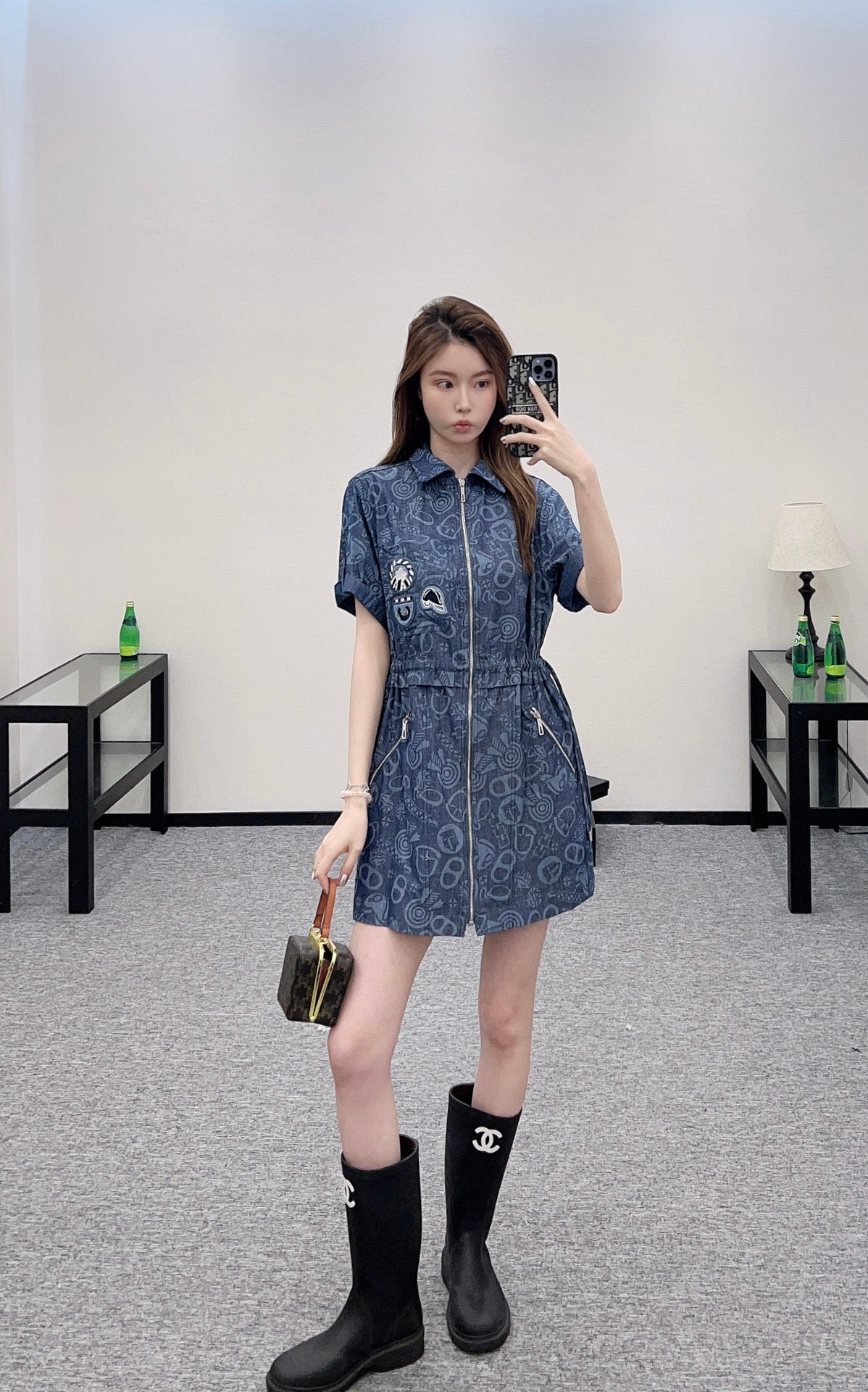 H 2025 New Arrivals Denim Dress