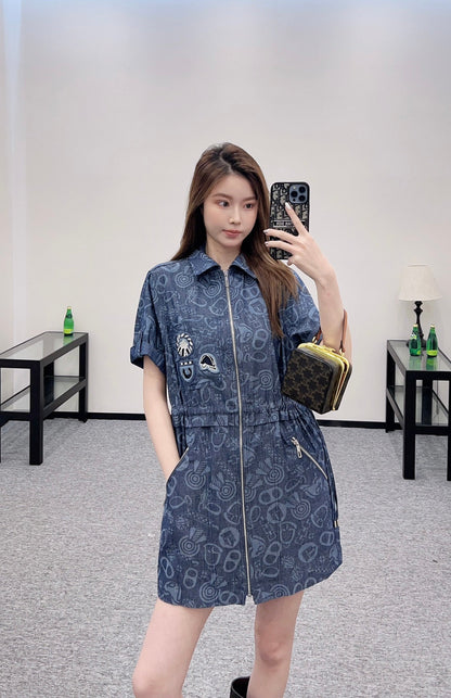 H 2025 New Arrivals Denim Dress