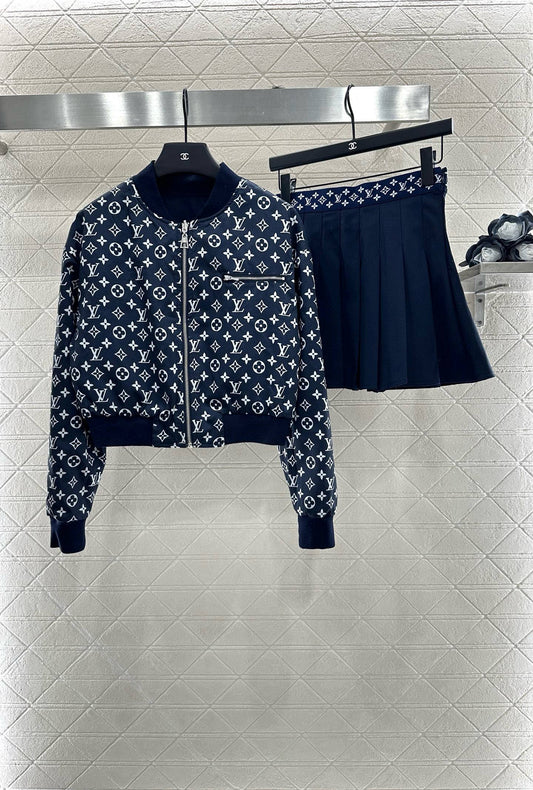 L 2025 New Arrivals Reversible Jacket and Skirt Set
