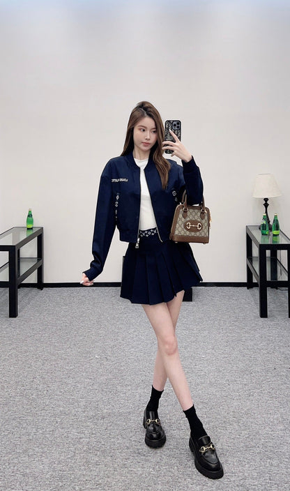 L 2025 New Arrivals Reversible Jacket and Skirt Set