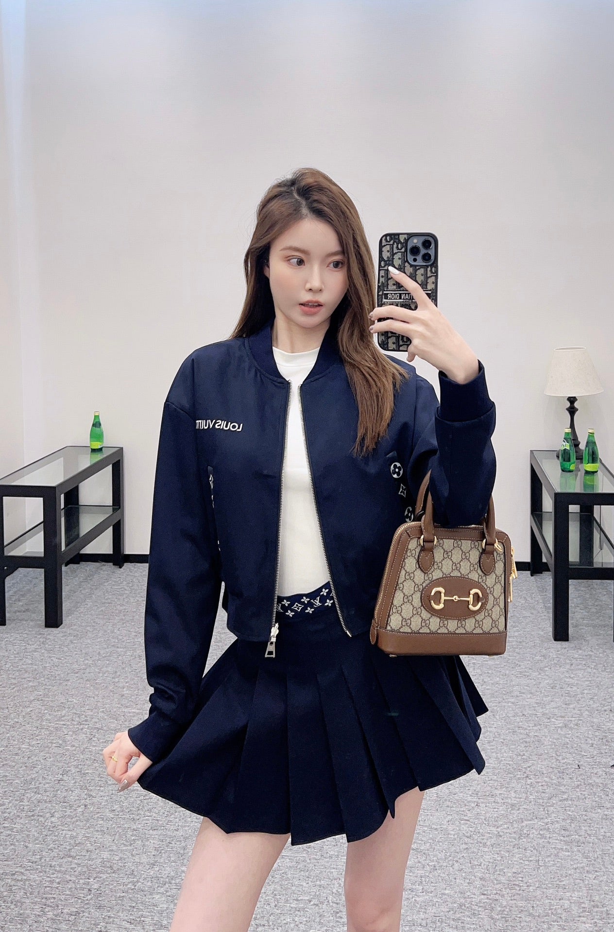 L 2025 New Arrivals Reversible Jacket and Skirt Set