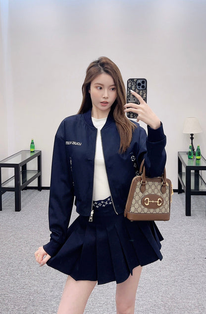 L 2025 New Arrivals Reversible Jacket and Skirt Set