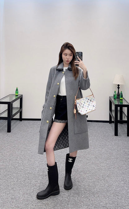 L 2025 New Arrivals Long Nylon Coat