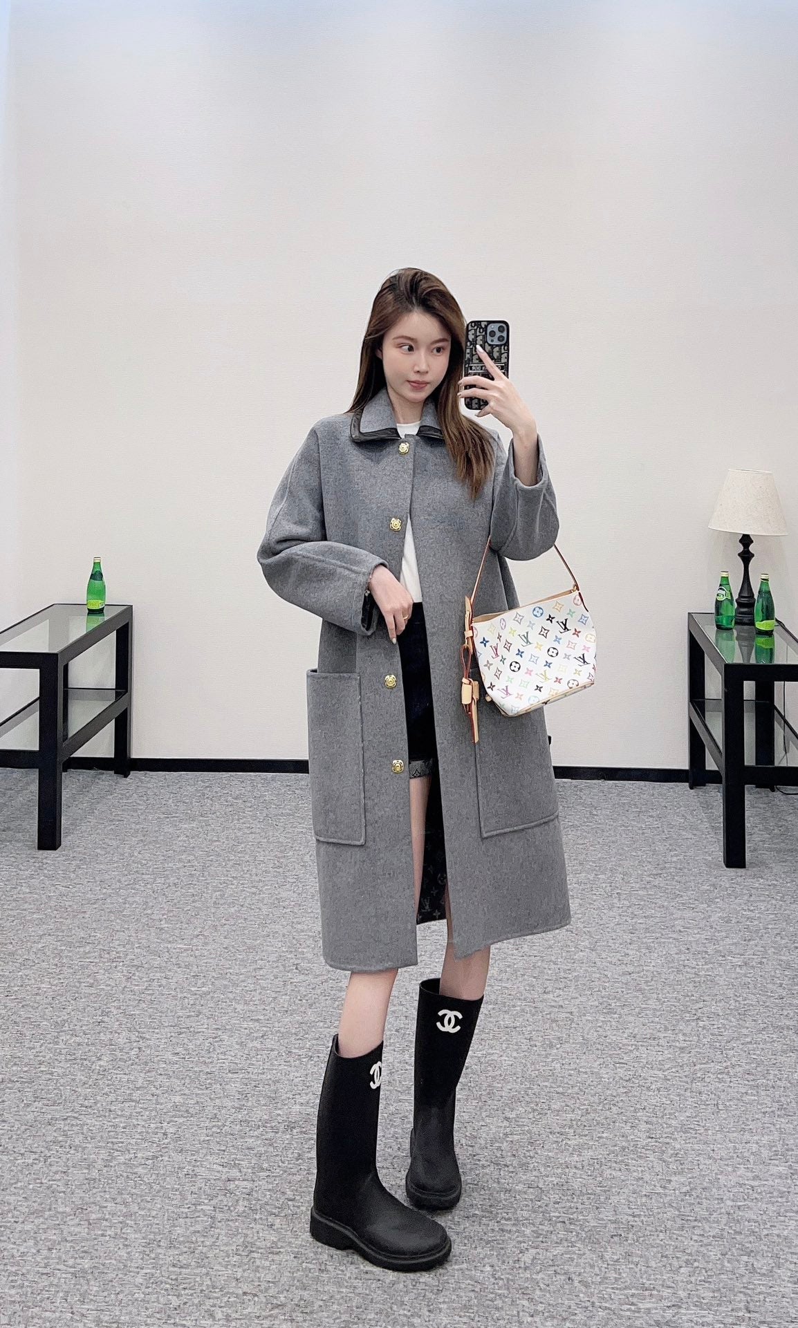 L 2025 New Arrivals Long Nylon Coat