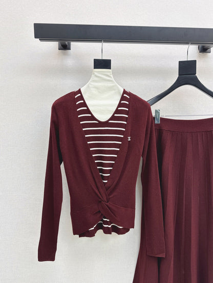 C 25fw knitted suit
