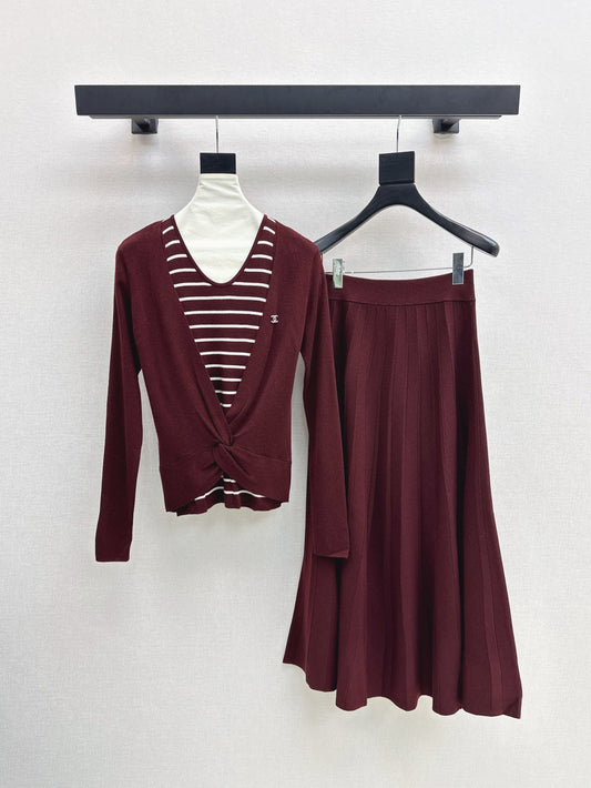 C 25fw knitted suit