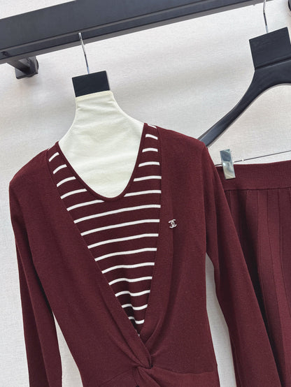 C 25fw knitted suit