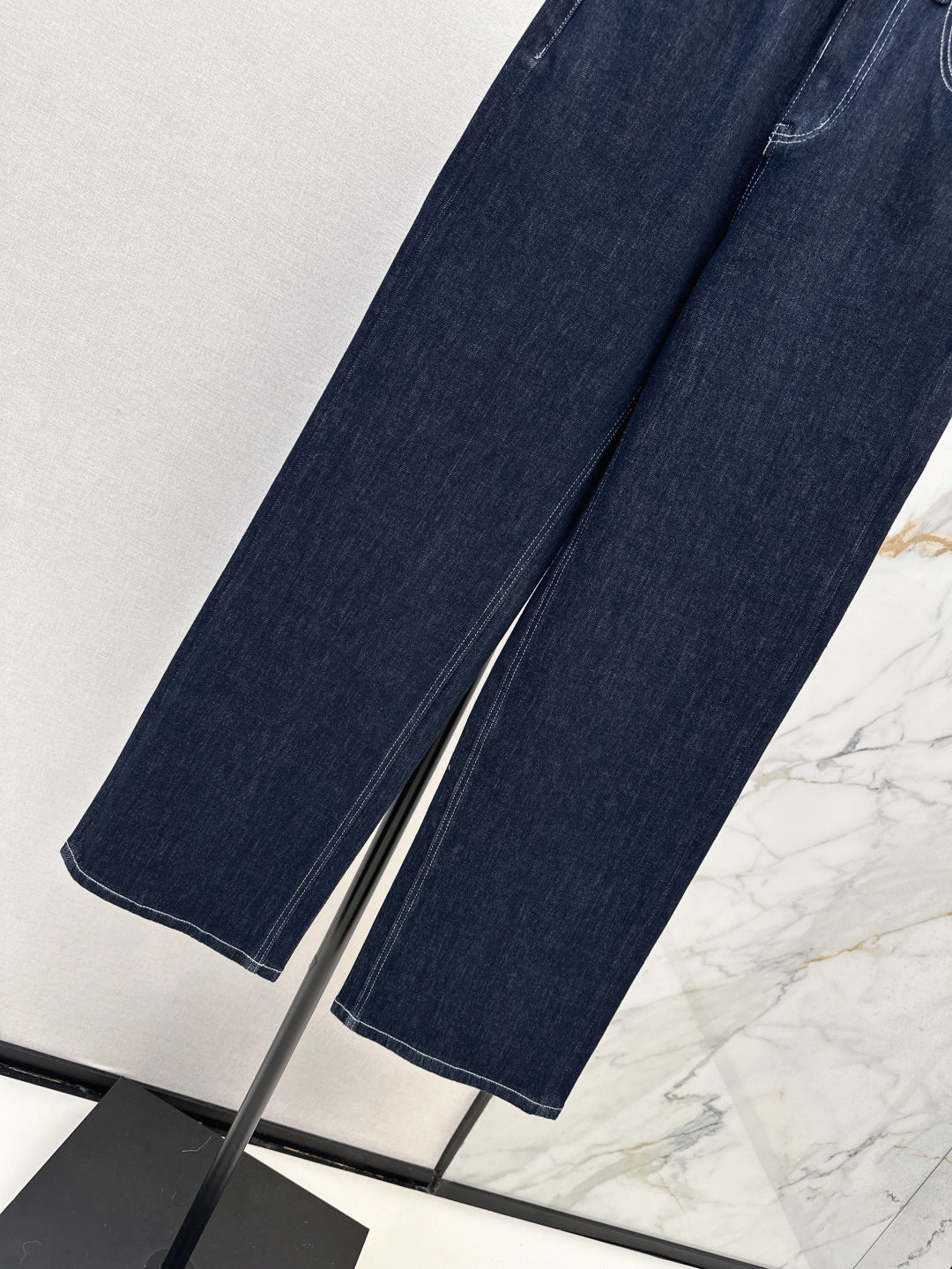 P 25 Triangle logo straight jeans (large sizes, S-XXL)