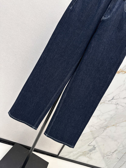 P 25 Triangle logo straight jeans (large sizes, S-XXL)