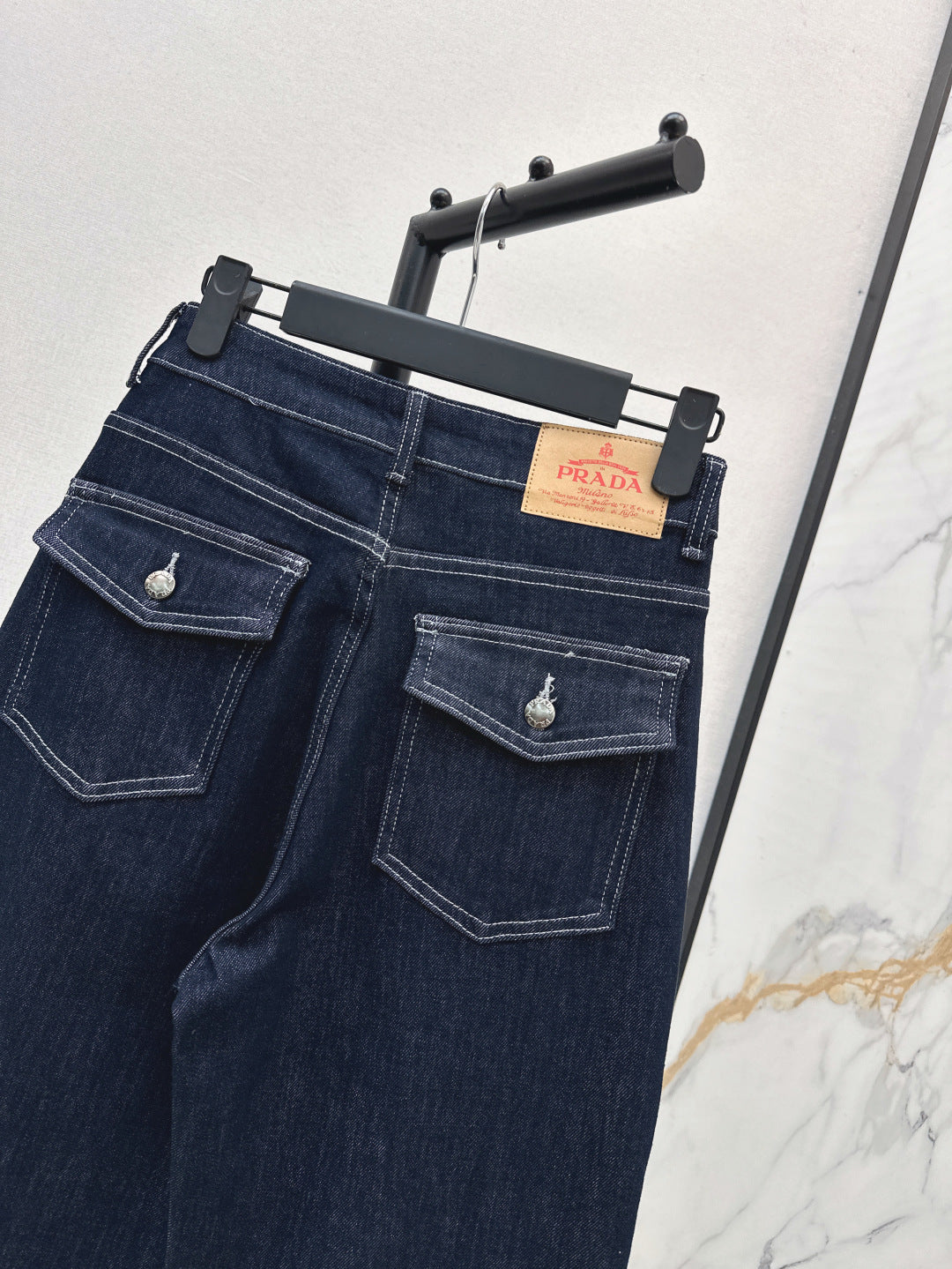 P 25 Triangle logo straight jeans (large sizes, S-XXL)