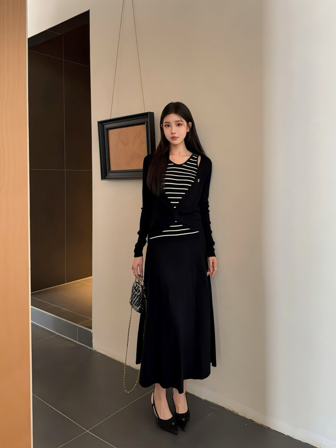 C 25fw knitted suit