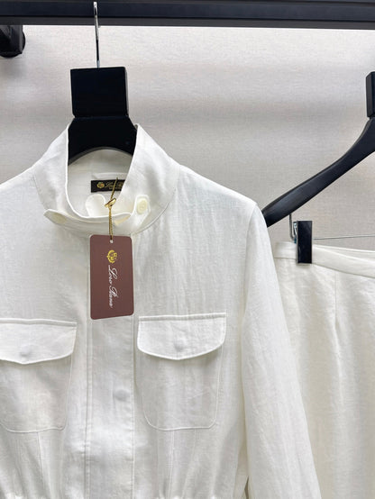 Lor 25fw linen suit