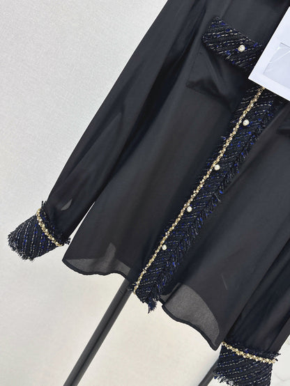C 25fw woven silk shirt