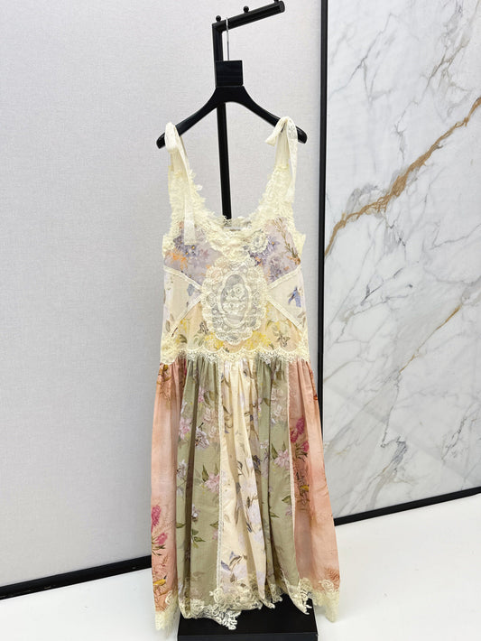 Zim 25ss embroidered dress