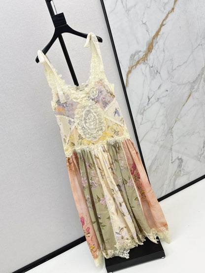 Zim 25ss embroidered dress