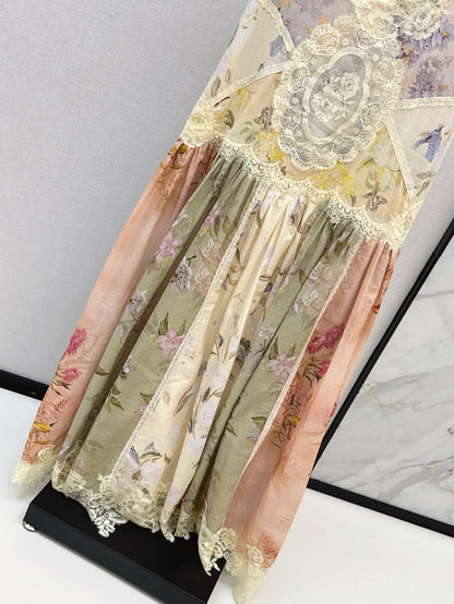 Zim 25ss embroidered dress