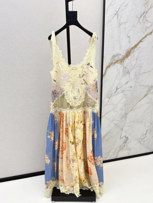 Zim 25ss embroidered dress